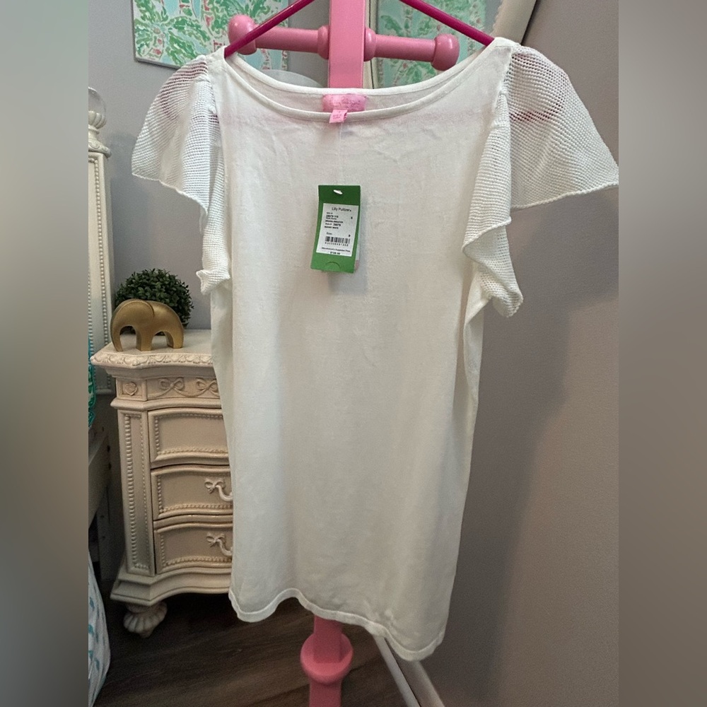 NWT, Lilly Pulitzer Briana Sweater, Resort white, Size Small